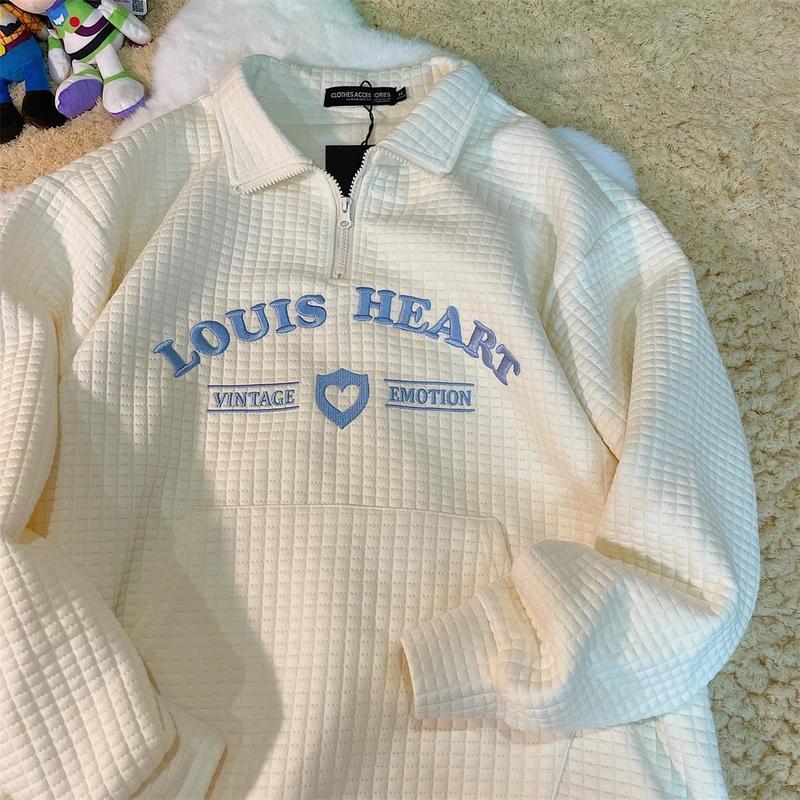 Women s Hoodies Sweatshirts Punk Style Waffle POLO Shirts Sweatshirt Women Vintage Streetwear American Casual Large 2XL Korean Fashion Clothes 220912