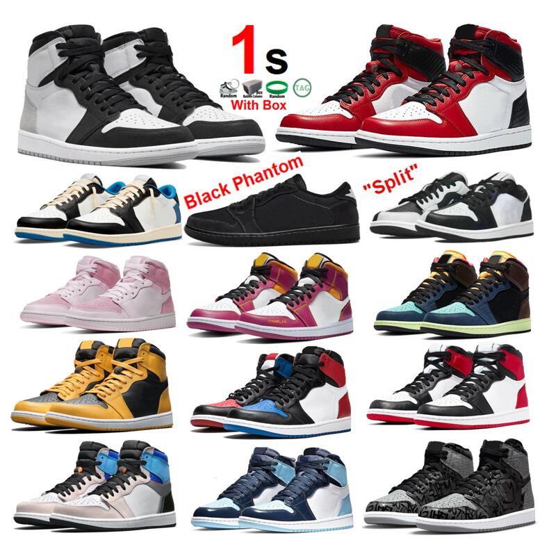 Patent Black Phantom 1s Low Split Basketball Shoes Panda 1 High Bred Top Hyper Royal Georgetown Chicage Men Shoe Women Sneakers Sports Satin Snake With Box, Color-34
Patent Black Phantom 1s Low Split Basketball Shoes Panda 1 High Bred Top Hyper Royal Georgetown Chicage Men Shoe Women Sneakers Sports Satin Snake With Box, Color-34
