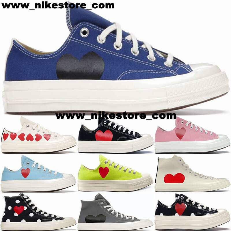 Shoes Chucks Taylors All Star 70 Hi Trainers Casual Sneakers Mens Women Chuck Grey White Black Schuhe CDG Commes Des Garcons PLAY Pink Polka Dot Skate High top Youth, 20
Shoes Chucks Taylors All Star 70 Hi Trainers Casual Sneakers Mens Women Chuck Grey White Black Schuhe CDG Commes Des Garcons PLAY Pink Polka Dot Skate High top Youth, 20