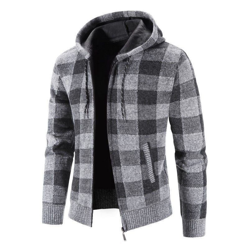 Mens Jackets Autumn Winter Jacket Men Warm Cashmere Casual Wool Zipper Slim Fit Fleece Jacket Men Coat Dress Knitwear Male 220912