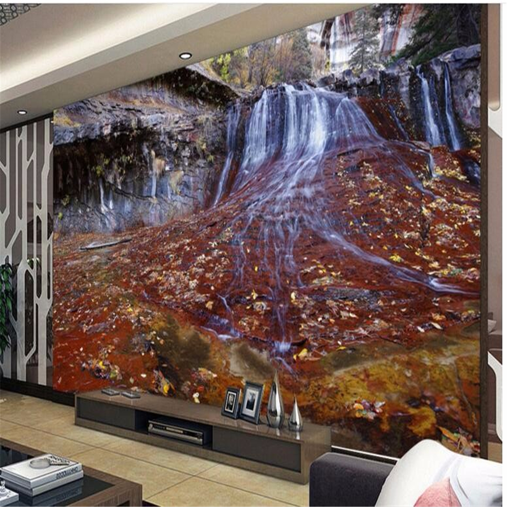 Custom wallpapers high - definition woods waterfalls water production financial wall scenery background wall, As show
Custom wallpapers high - definition woods waterfalls water production financial wall scenery background wall, As show