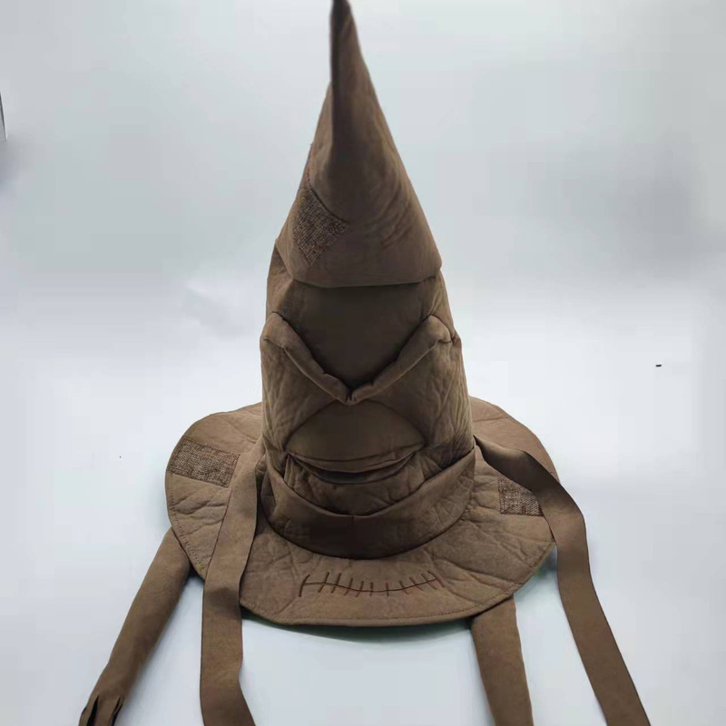 Wide Brim Hats Brown Witch Wizard Halloween Party Headwear Props Cosplay Costume Accessories Adult Carnival Sorting Hat 220912