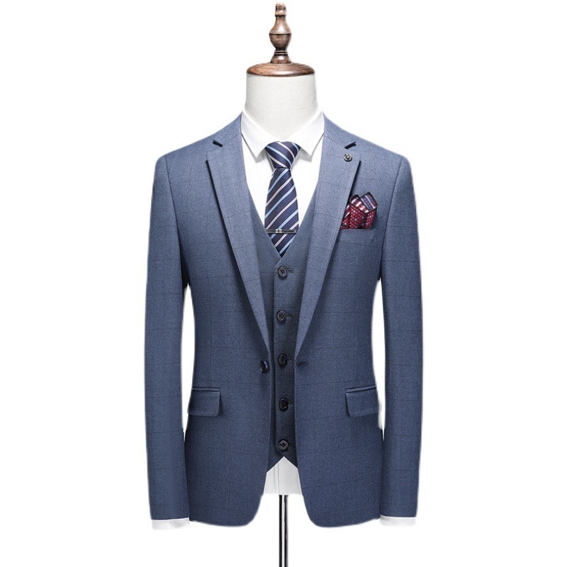 Men's Suits Blazers JacketVestPants Male Suits Blazers Slim Business Formal Dress Waistcoat Groom Man Suits Office Set Thin Blazer Coat 4XL 22090