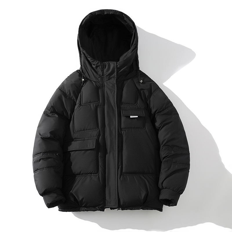 Men's Down Parkas Winter Cotton Padded Jacket Men Coat Down Jacket Rest Fashion Cotton Coat Loose Large Size Thickened Warm Mens Hooded Jacket 22