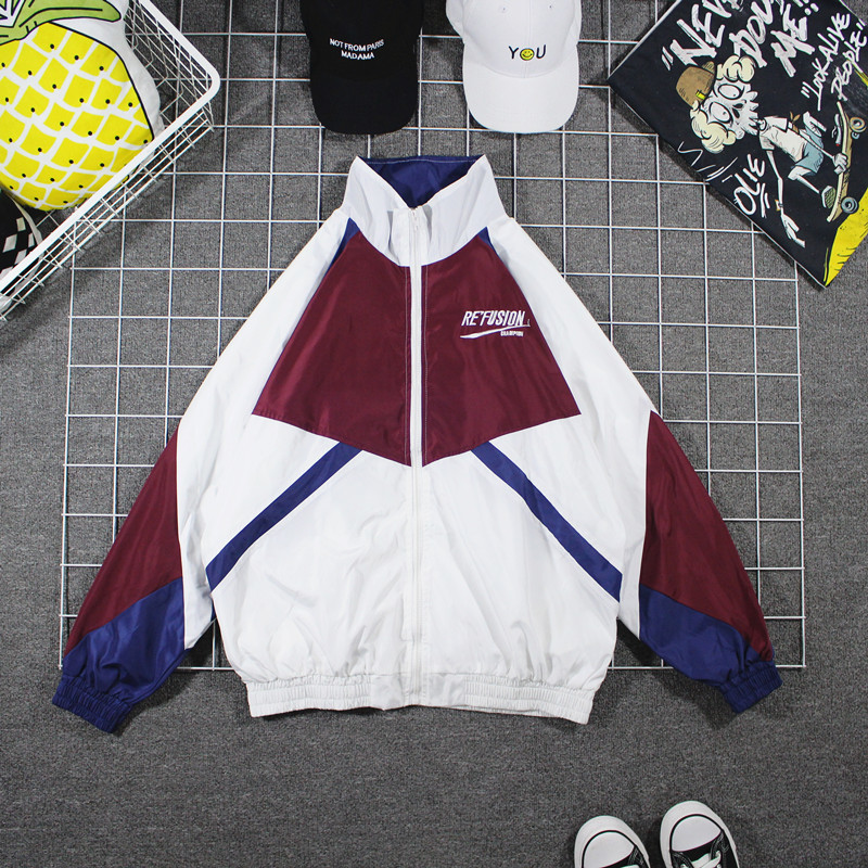 Mens Jackets Hip Hop Patchwork Varsity Jacket Men Women Thin Harajuku Streetwear Windbreaker Coat Spring Autumn Vintage Loose College Jackets 220912