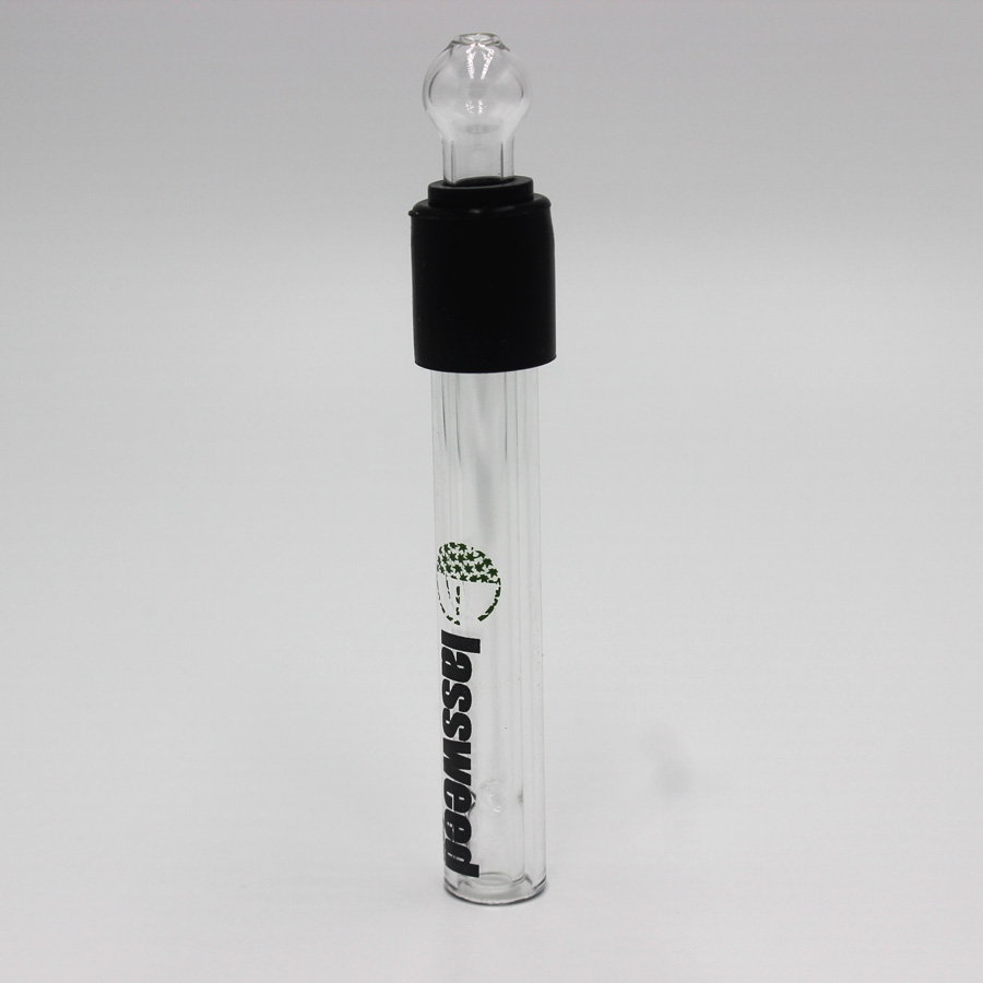 Glass Blunt Adjustable Smoking Pipes Hand Pipe with Silicone Gromet