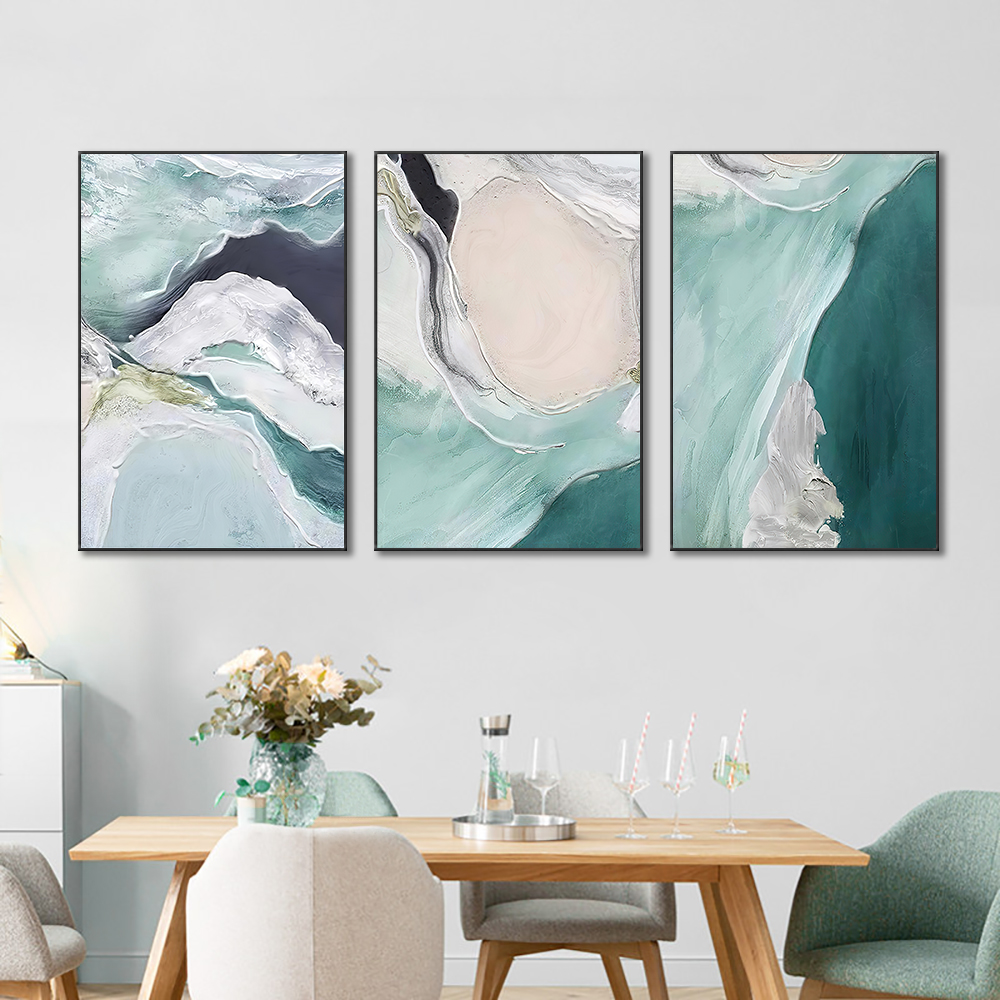 3Panel Abstract Green White Canvas Painting Modern Nordic Wall Art Posters And Prints For Living Room Home Decoration
3Panel Abstract Green White Canvas Painting Modern Nordic Wall Art Posters And Prints For Living Room Home Decoration