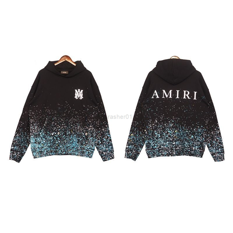 New Men' Hoodies Sweatshirts Fashion Designer Amirs Star Splashing Flower Letter Print Street Culture Casual Long Hoodie
New Men' Hoodies Sweatshirts Fashion Designer Amirs Star Splashing Flower Letter Print Street Culture Casual Long Hoodie