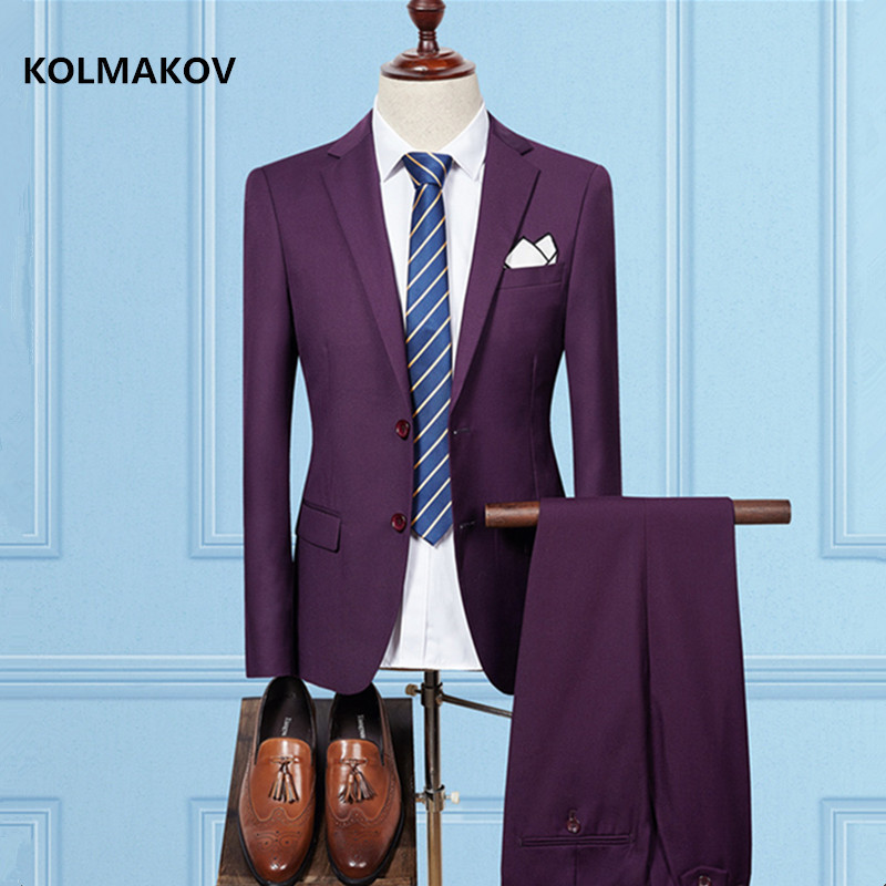 Men's Suits Blazers Jacket PantSuits Men spring men's Slim Fit Wedding Suits autumn Mens business Suits Blazers with Pants Men suit S-5XL 22