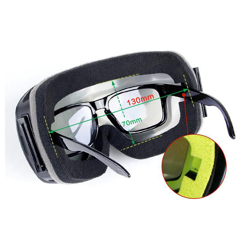 Ski Goggles Snapon Double Layer Lens PC ing Antifog UV400 Snowboard Men Women Eyewear case 220912