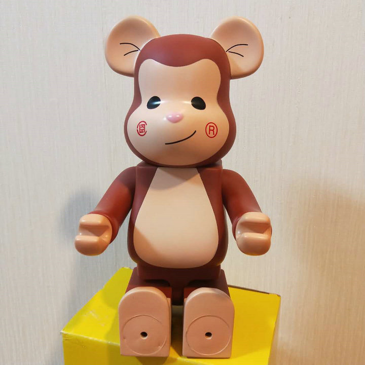 New 400% Bearbrick Action & Toy Figures 28cm Edison CHEN CLOT Limited Collection Fashion Accessories Medicom Toys