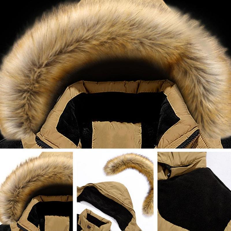 Men's Down Parkas Winter Down Coat Men Parkas Thick Hooded Padded Jacket Men Detachable Hat Puffer Jacket erkek mont 220909