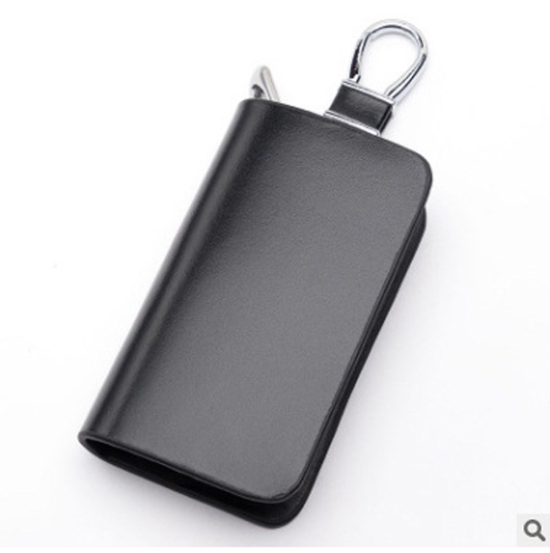 Universal genuine cowhide keybag men and women modified zipper universal remote control smart Protective car key Covers case bag