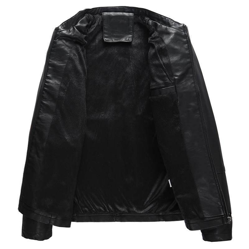 Men's Leather Faux Autumn Winter Casual Zipper PU Jacket Motorcycle Men Leisure Clothing Slim 220912