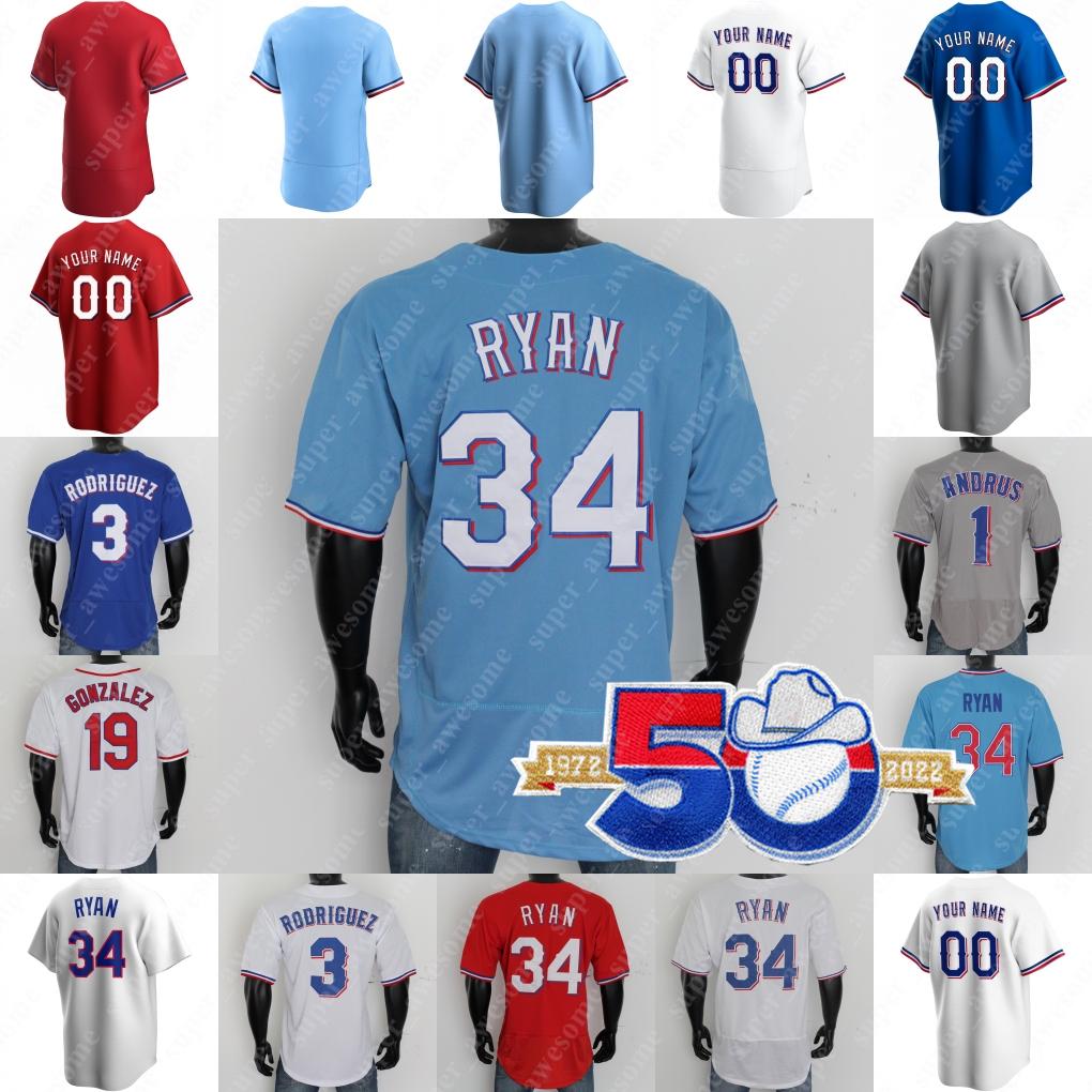 50th Anniversary Ivan Rodriguez Jersey Nolan Ryan Adrian Beltre Michael Young Juan Gonzalez Alex Rodriguez Josh Hamilton Kenny Rogers Ruben Sierra Jim Sundberg, Red flex base
50th Anniversary Ivan Rodriguez Jersey Nolan Ryan Adrian Beltre Michael Young Juan Gonzalez Alex Rodriguez Josh Hamilton Kenny Rogers Ruben Sierra Jim Sundberg, Red flex base