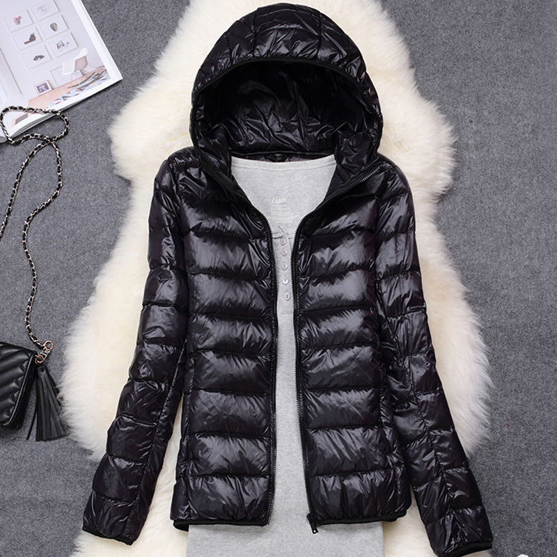 Women's Down Parkas Women Down Jacket 15 Colors Plus Size 5XL 6XL 7XL Spring Autumn Women Ultra Lightweight Packable Hooded Down Jacket 220912