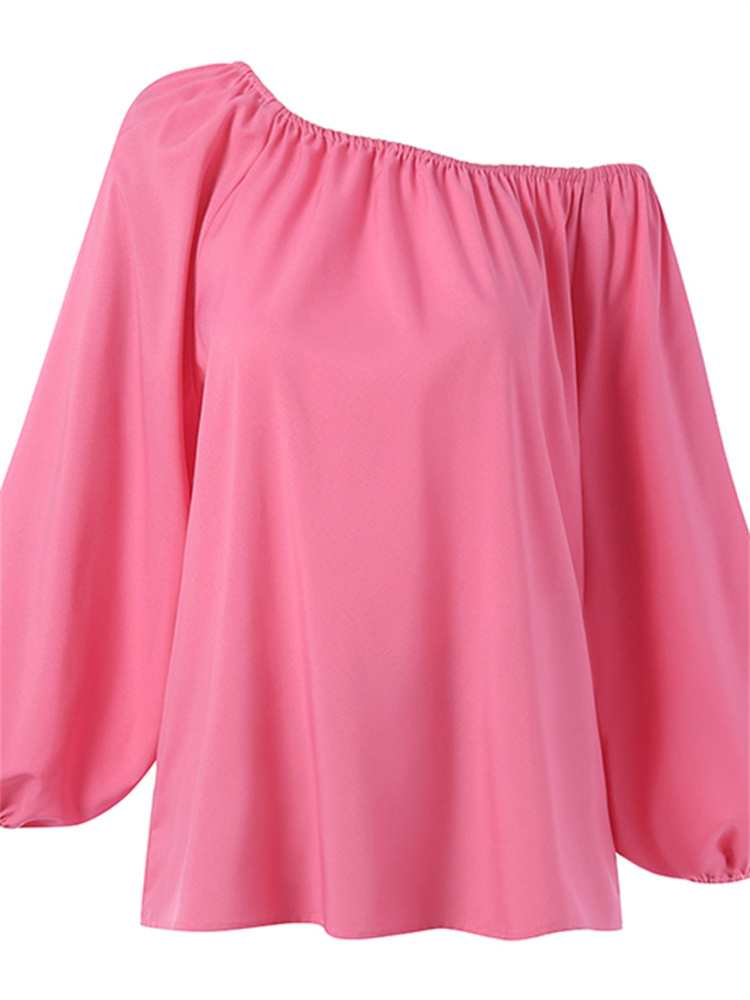 Women's Two Piece Pants Celmia Casual Loose Street Suits Women 2PCS Pant Sets One Shoulder 3/4 Sleeve Tops and Floral Print Wide Leg Trousers Set