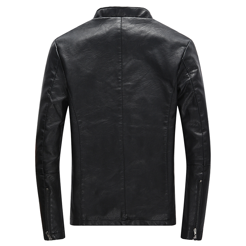 Men's Leather Faux Autumn Winter Casual Zipper PU Jacket Motorcycle Men Leisure Clothing Slim 220912