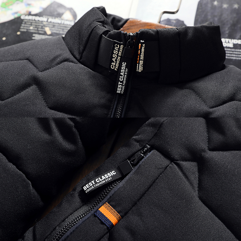 Men's Down Parkas Parka Men Coats Fashion Winter Jacket Men Thicken Warm Men's cotton clothing Slim baseball coats size Down Jacket M-4XL 22