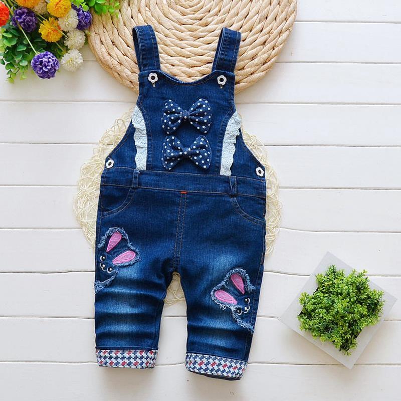 Overalls 1-4Y Kids Pants Cartoon Denim Overall For Girl Bib Jeans Boy Overalls Baby Rompers Jeans Children Jum psuit boy Pants 220909