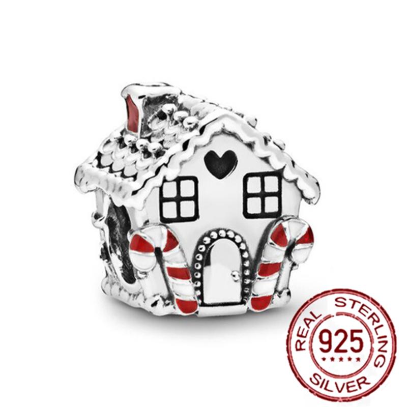 New Trendy Genuine 925 Sterling Silver for Charm Beads Forever Home Bracelet Necklace DIY Ladies Fashion Luxury Jewelry