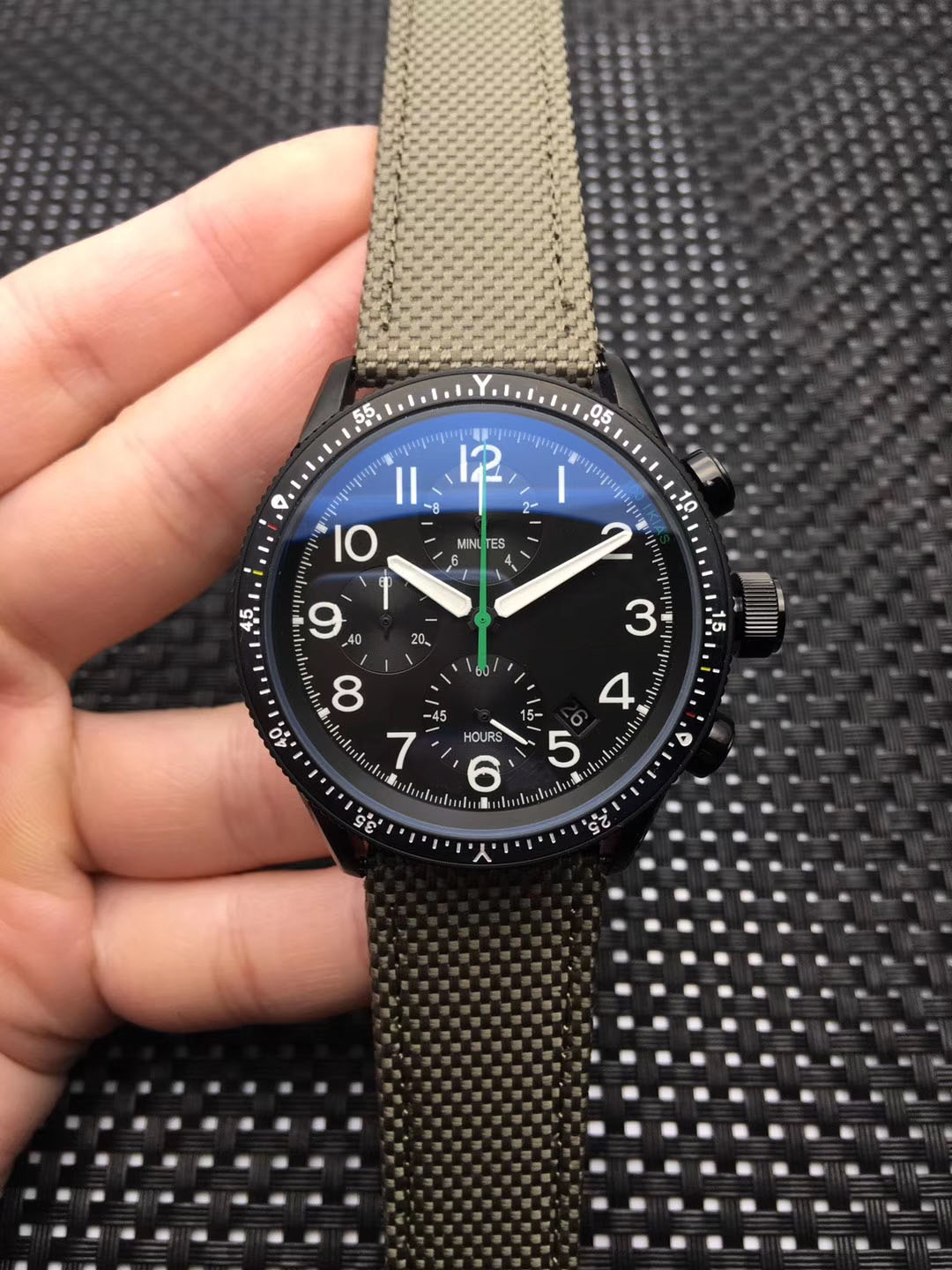 Fashion Watch For Men Fabric Band Date Crown ProPilot Chronograph Men's Quartz Watch, Green
Fashion Watch For Men Fabric Band Date Crown ProPilot Chronograph Men's Quartz Watch, Green
