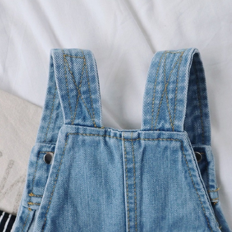 Overalls Baby Girl Boy Denim Overalls Shorts Pocket Infant Toddler Jean Suspender Shorts Child Short Dungaree Summer Baby Clothes 1-7Y 220909