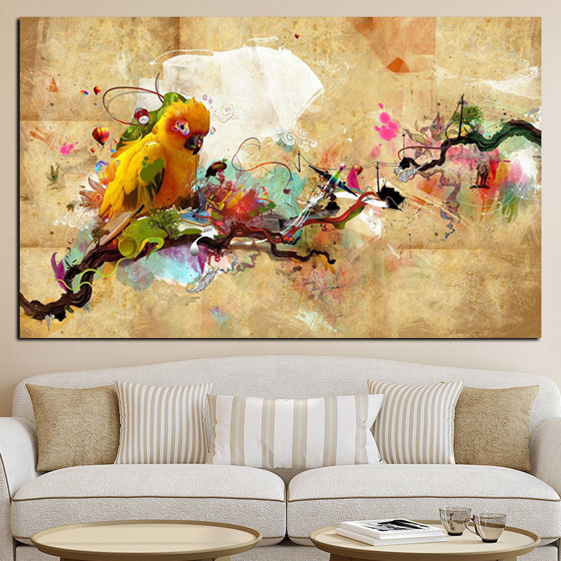 Abstract Artistic Paint Parrot Bird Oil Painting on Canvas Poster and Print Modern Wall Picture for Living Room Cuadros Decor
Abstract Artistic Paint Parrot Bird Oil Painting on Canvas Poster and Print Modern Wall Picture for Living Room Cuadros Decor