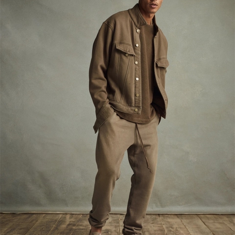 Men's Jackets Grace Of God 7th Men's Autumn High Street Hip-Hop Comfortable Silhouette Loose Denim Jacket 220912