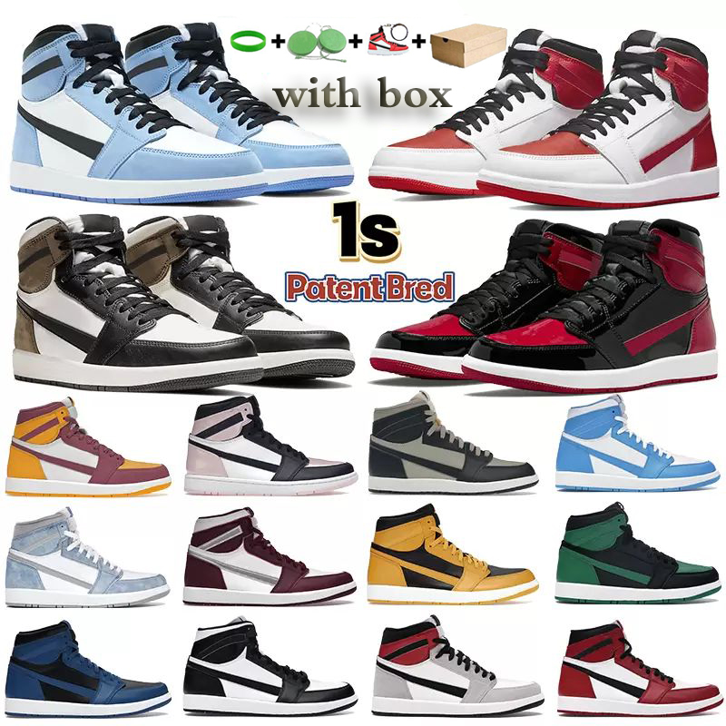 With Box OG Jumpman 1 Patent Bred Basketball Shoes Woman 1s High University Blue Brotherhood Hyper Royal Bubble Gum Newstalgia Chenille Obsidian 85 Georgetown Retro
With Box OG Jumpman 1 Patent Bred Basketball Shoes Woman 1s High University Blue Brotherhood Hyper Royal Bubble Gum Newstalgia Chenille Obsidian 85 Georgetown Retro