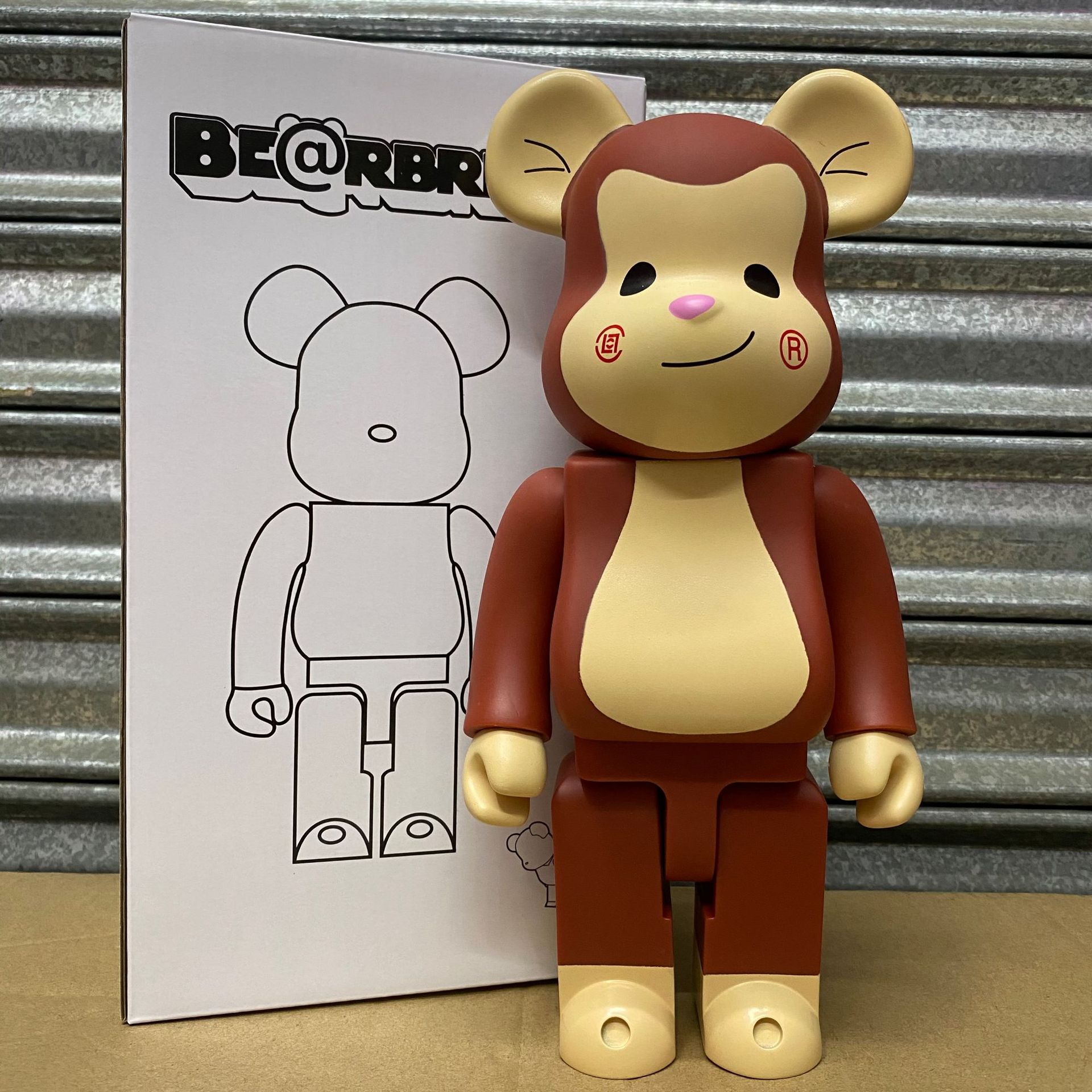 New 400% Bearbrick Action & Toy Figures 28cm Edison CHEN CLOT Limited Collection Fashion Accessories Medicom Toys