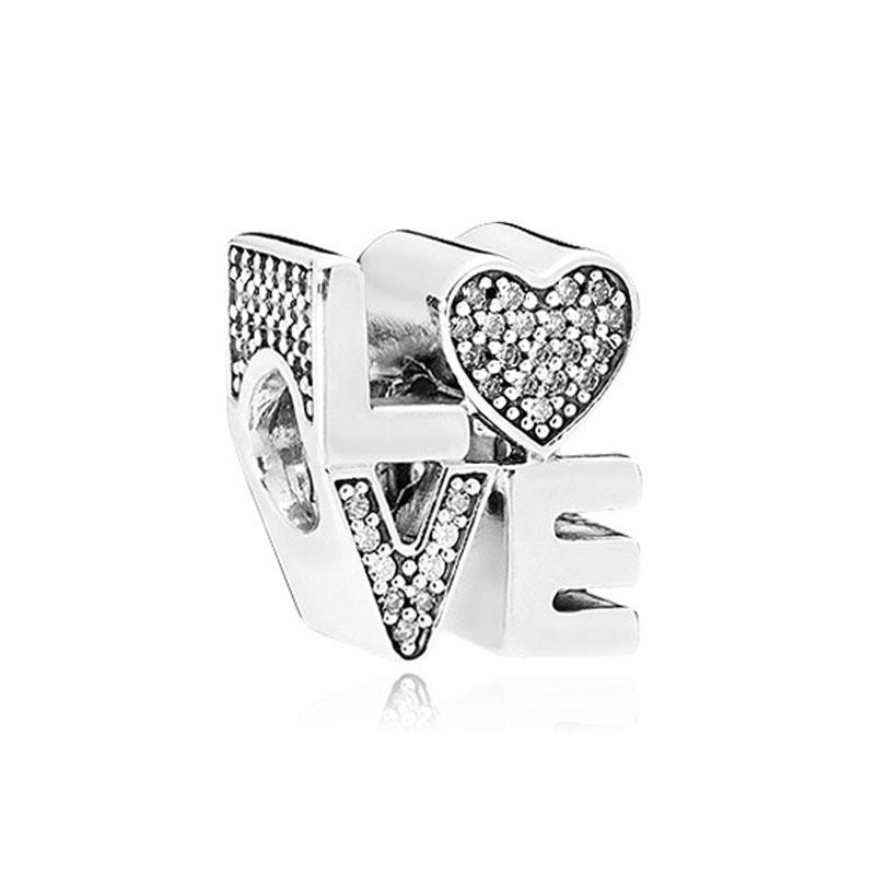 New Trendy Genuine 925 Sterling Silver for Charm Beads Forever Home Bracelet Necklace DIY Ladies Fashion Luxury Jewelry