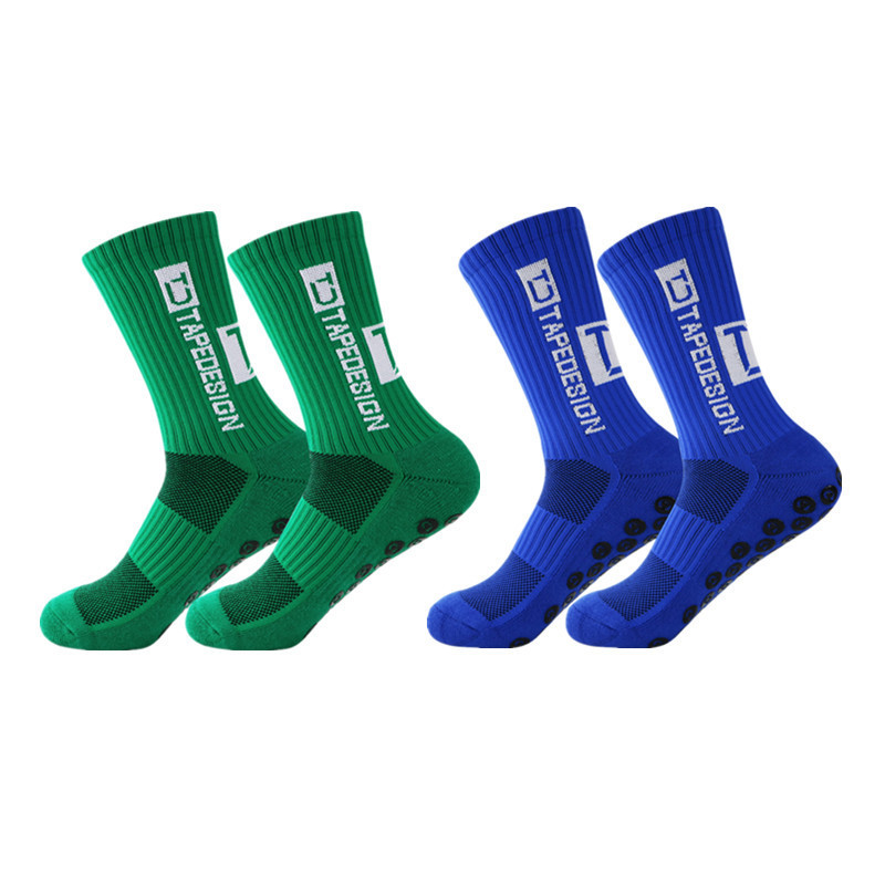 Sports Socks Style Football Round Silicone Suction Cup Grip Anti Slip Soccer Men Women Baseball 2 pairs 220912