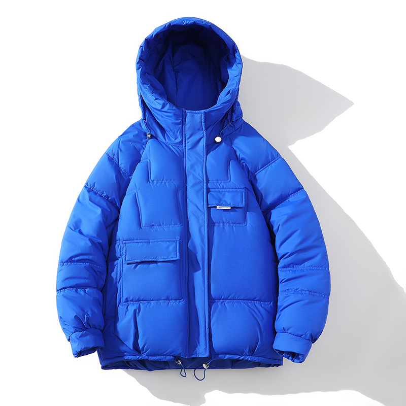 Men's Down Parkas Winter Cotton Padded Jacket Men Coat Down Jacket Rest Fashion Cotton Coat Loose Large Size Thickened Warm Mens Hooded Jacket 22