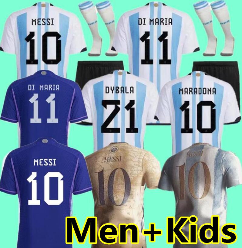 22 23 Argentina Soccer Jersey America Home Football Shirts 2022 2023 DYBALA LO CELSO AGUERO National Team MARADONA Men Kids kit uniforms, Fans commemorative gold
22 23 Argentina Soccer Jersey America Home Football Shirts 2022 2023 DYBALA LO CELSO AGUERO National Team MARADONA Men Kids kit uniforms, Fans commemorative gold