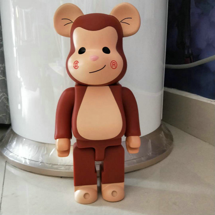 New 400% Bearbrick Action & Toy Figures 28cm Edison CHEN CLOT Limited Collection Fashion Accessories Medicom Toys