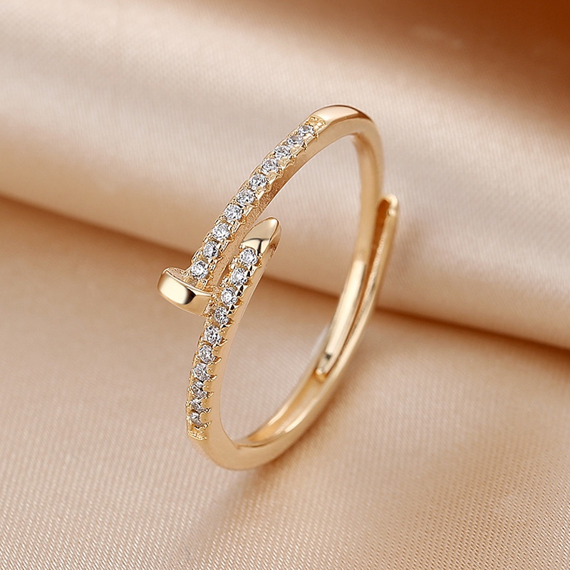 Trendy Simplicity Nail Zircon Adjustable Ring Women Elegant Dance Party Jewelry Temperament Luxurious Rings S318
Trendy Simplicity Nail Zircon Adjustable Ring Women Elegant Dance Party Jewelry Temperament Luxurious Rings S318