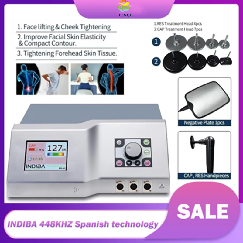 2022 448KHz Diatherapy Body Shaping Machine RET CET Tecar Therapy Face Lift Pain Relief Body Detox