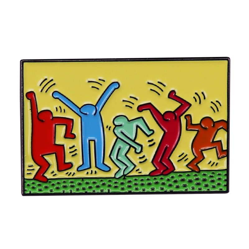 Other Fashion Accessories Keith Haring Untitled Dance 1987 Enamel Pin Dancing Peoples Visual Art Brooch Jewelry
Other Fashion Accessories Keith Haring Untitled Dance 1987 Enamel Pin Dancing Peoples Visual Art Brooch Jewelry