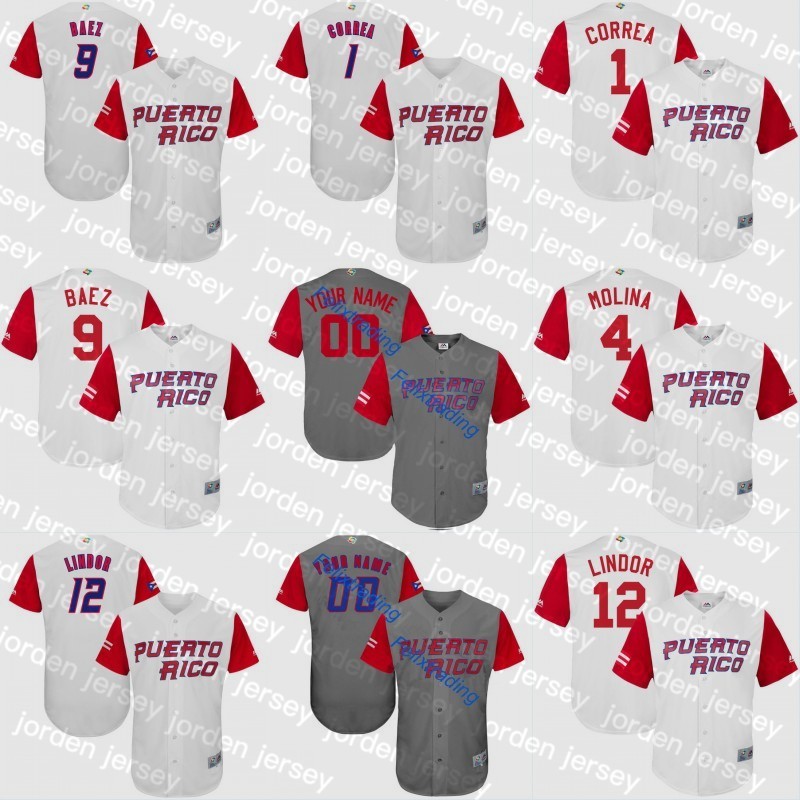 NEW Baseball Jerseys 2017 Puerto Rico World Baseball Classic WBC Jersey 1 Carlos Correa 4 Yadier Molina 9 Javier Baez 15 Carlos Beltr 12 FLi, White 2 such as
NEW Baseball Jerseys 2017 Puerto Rico World Baseball Classic WBC Jersey 1 Carlos Correa 4 Yadier Molina 9 Javier Baez 15 Carlos Beltr 12 FLi, White 2 such as