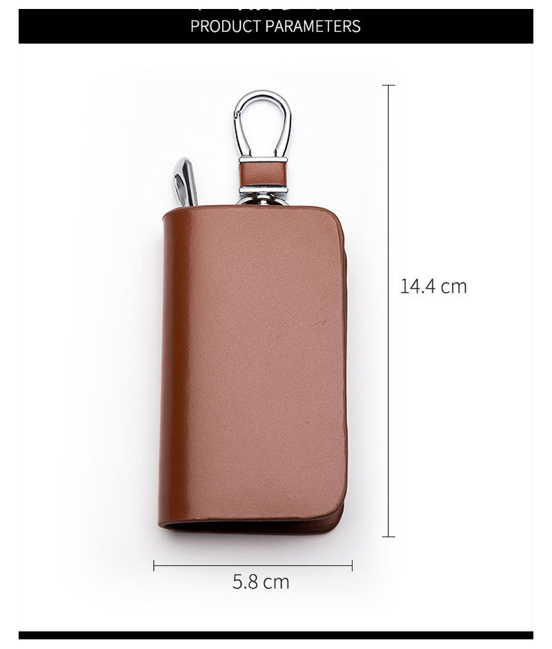 Universal genuine cowhide keybag men and women modified zipper universal remote control smart Protective car key Covers case bag