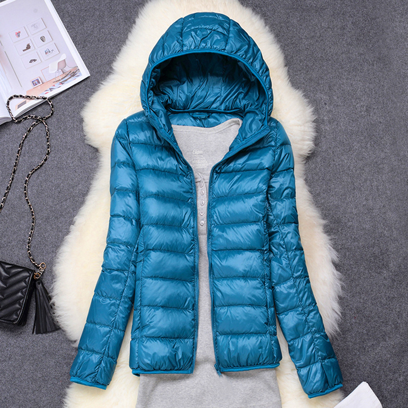 Women's Down Parkas Women Down Jacket 15 Colors Plus Size 5XL 6XL 7XL Spring Autumn Women Ultra Lightweight Packable Hooded Down Jacket 220912