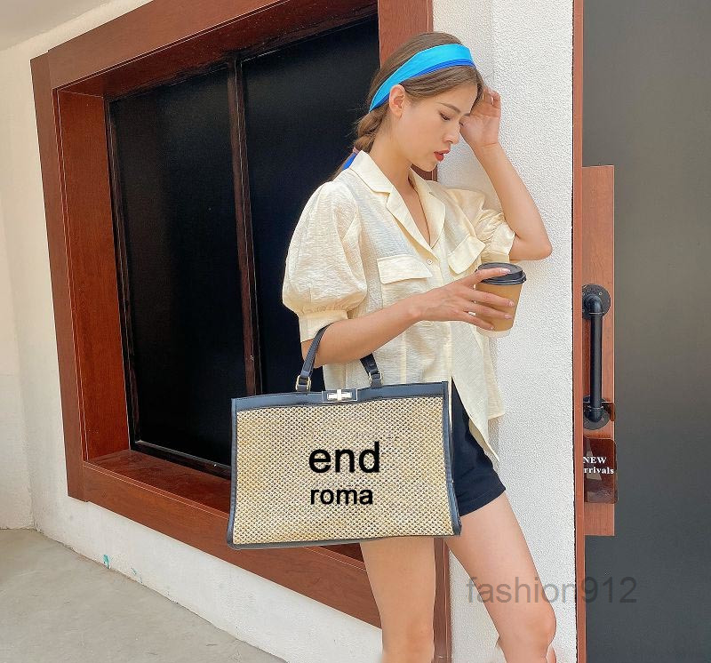 Briefcases Shoulder Bags Beach Handbag Fashion Luxury Brand Designer Woven Straw Bag Large capacity Tote Female Shopping Clutch Summer Work
Briefcases Shoulder Bags Beach Handbag Fashion Luxury Brand Designer Woven Straw Bag Large capacity Tote Female Shopping Clutch Summer Work
