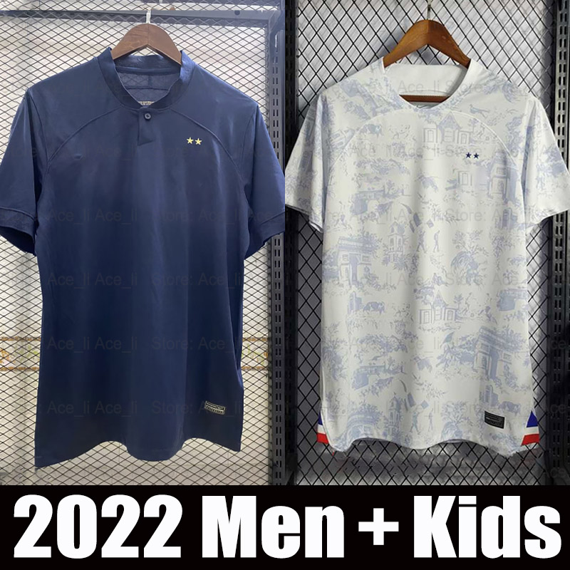 French 2022 World Cup Soccer Jersey BENZEMA MBAPPE GRIEZMANN POGBA KANTE GIROUD homme enfant 22 23 men kids kit set Maillots de Football shirts, 2022 women
French 2022 World Cup Soccer Jersey BENZEMA MBAPPE GRIEZMANN POGBA KANTE GIROUD homme enfant 22 23 men kids kit set Maillots de Football shirts, 2022 women