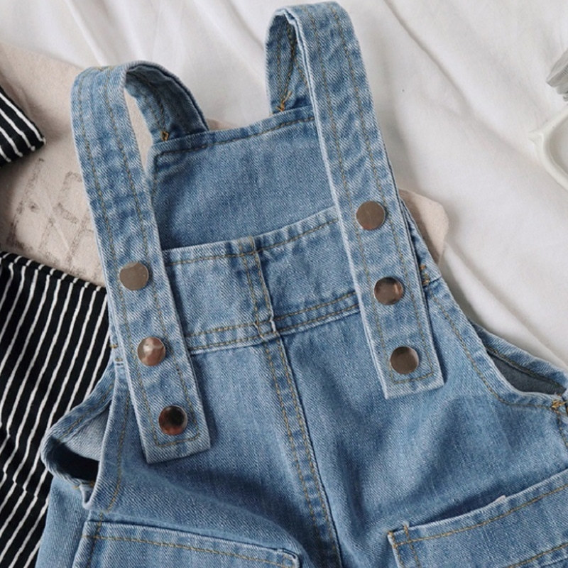 Overalls Baby Girl Boy Denim Overalls Shorts Pocket Infant Toddler Jean Suspender Shorts Child Short Dungaree Summer Baby Clothes 1-7Y 220909