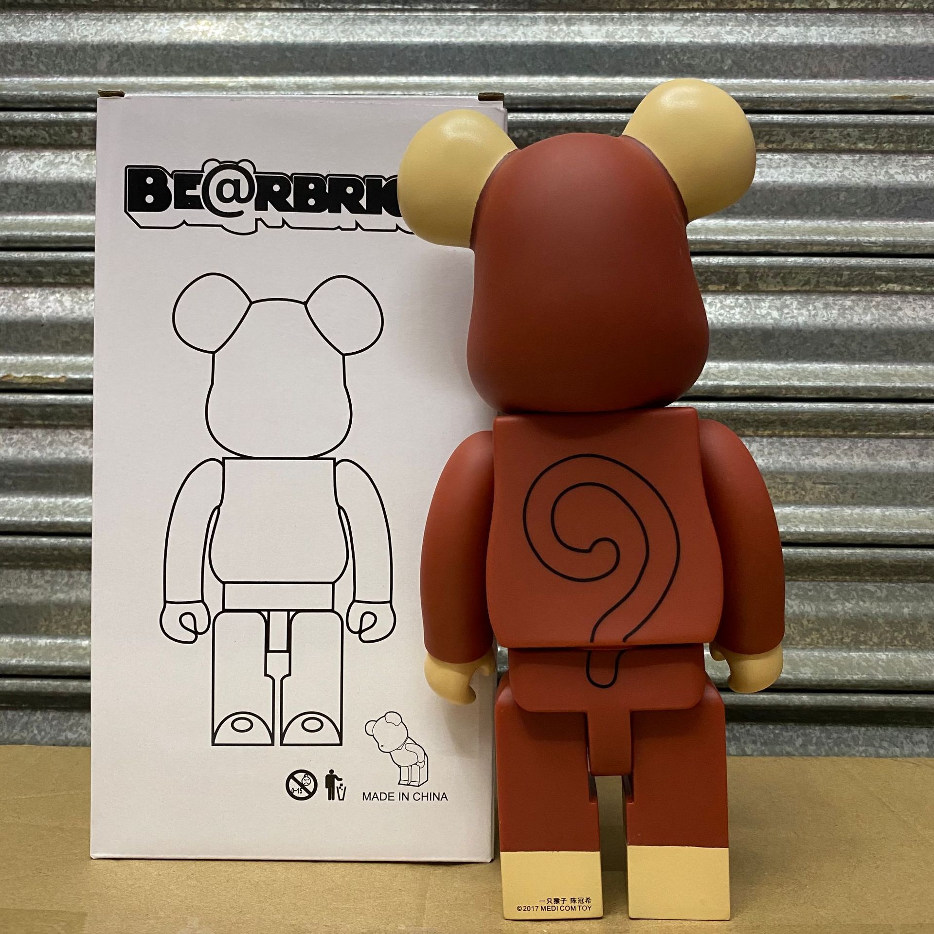 New 400% Bearbrick Action & Toy Figures 28cm Edison CHEN CLOT Limited Collection Fashion Accessories Medicom Toys
