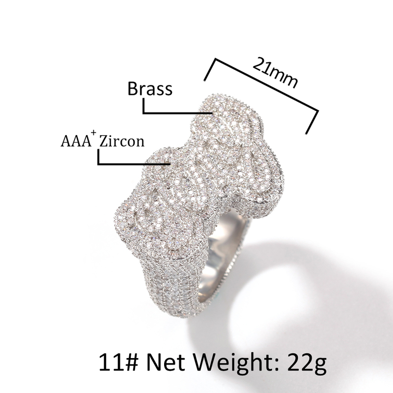 Wedding Rings Uwin Custom Name Script Font Luxury Full Iced Out AAA Cubic Zirconia Hiphop Band Personalized Rapper Style Jewelry 220912