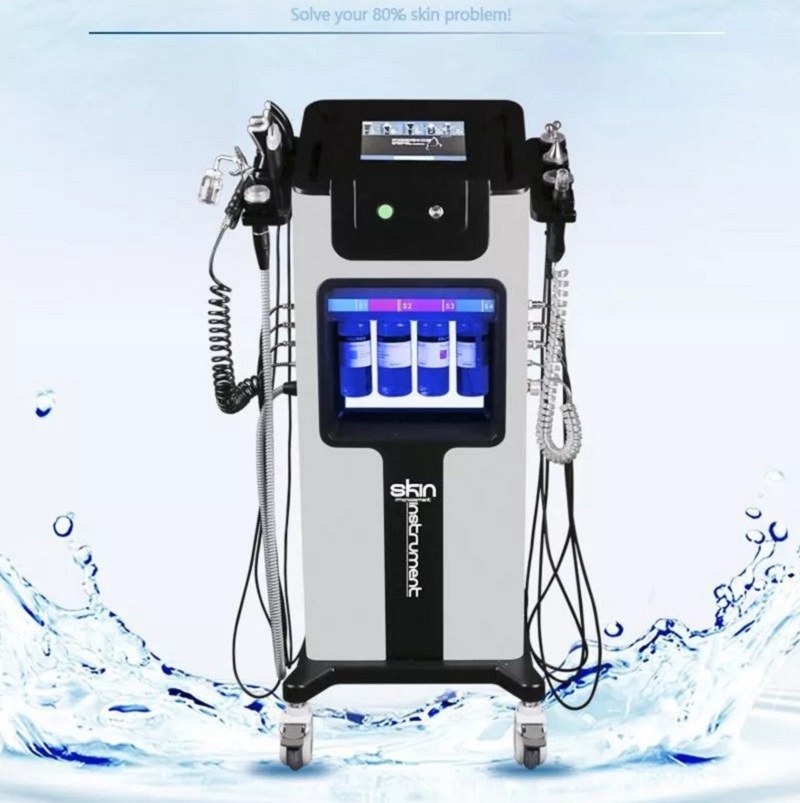 Multifunction 8-in-1 Facial Cleaning Machine for Skin Rejuvenation, Blackhead Removal, and Skin Whitening, Featuring Microdermabrasion for Beauty Trea