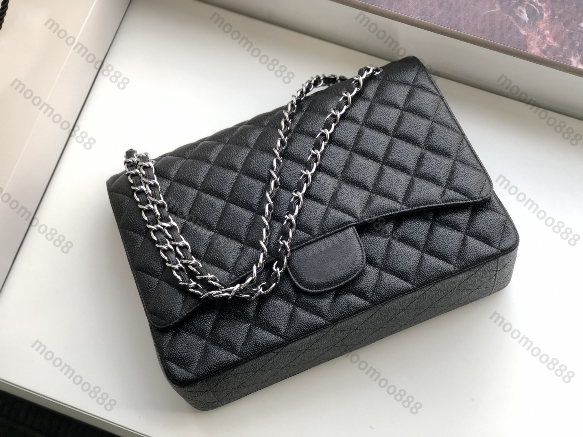 10A Top Tier Quality Maxi Double Flap Bag Luxury Designer 33CM Real Leather Caviar Lambskin Classic Black Purse Quilted Handbag Shoulder Gold Box Bag Wallet On Chain, Upload pics to contact us
10A Top Tier Quality Maxi Double Flap Bag Luxury Designer 33CM Real Leather Caviar Lambskin Classic Black Purse Quilted Handbag Shoulder Gold Box Bag Wallet On Chain, Upload pics to contact us