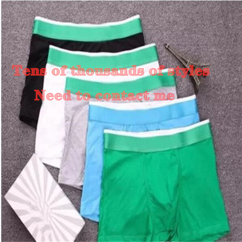 

Underpants 6PCS Sexy Men Underwear Low Rise Printing Thongs Breathable T-Back Jockstrap Gay G-Strings Mens Briefs Cuecas Bikini Sleepwear, 6pcs no box other colors contact me